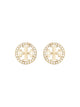 Tory Burch "Miller" Earrings With Logo