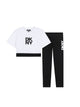 Dkny Set T-Shirt Crop + Leggins