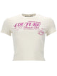 Versace Jeans Couture T-Shirt Con Logo Glitterato