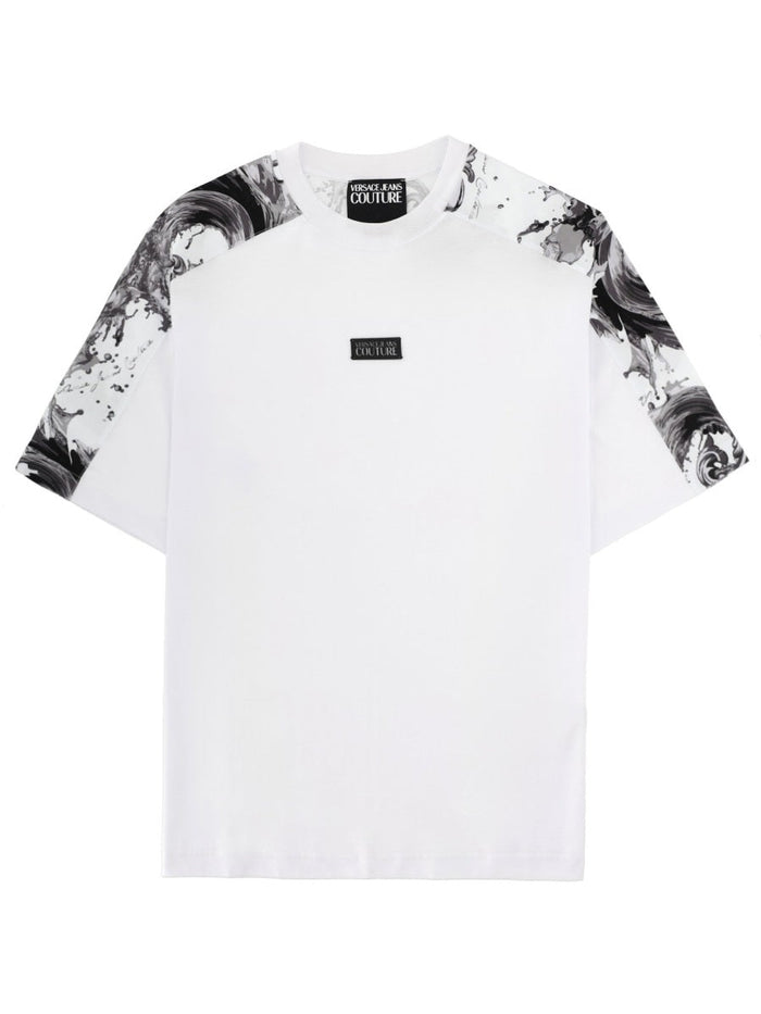 Versace Jeans Couture T-Shirt Con Placca Logo