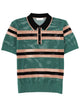 Dries Van Noten Perforated "Mercy Stripe" Polo Shirt