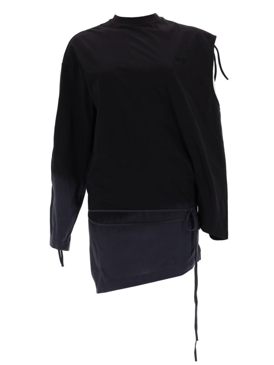 Y - 3 T-Shirt With Cut-Out Detail