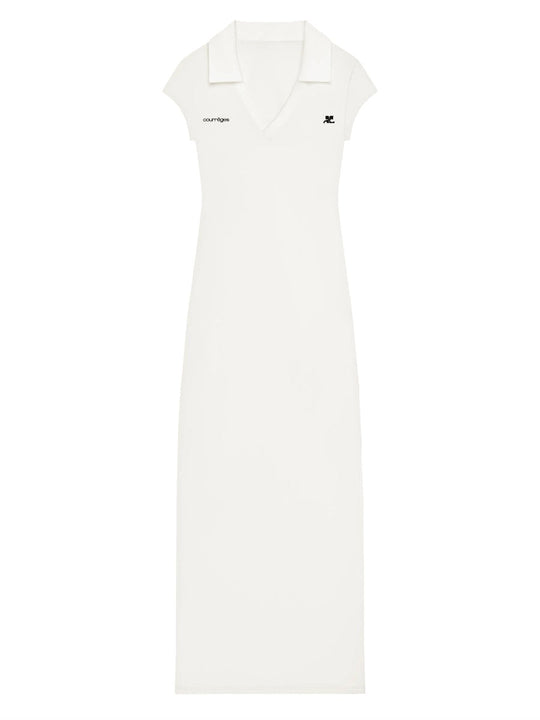 Courreges Long Sports Polo Shirt Dress