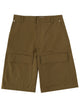 Msgm Green Cotton Shorts