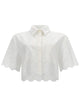 Msgm Camicia Con Motivo Traforato
