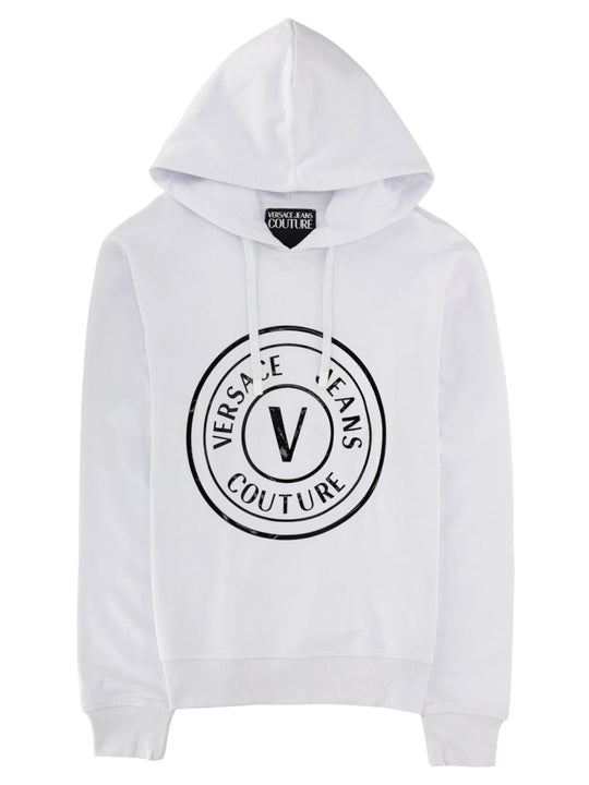 Versace Jeans Couture Felpa Con Logo E Cappuccio