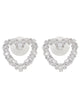 Self-Portrait "Crystal Heart" Earrings