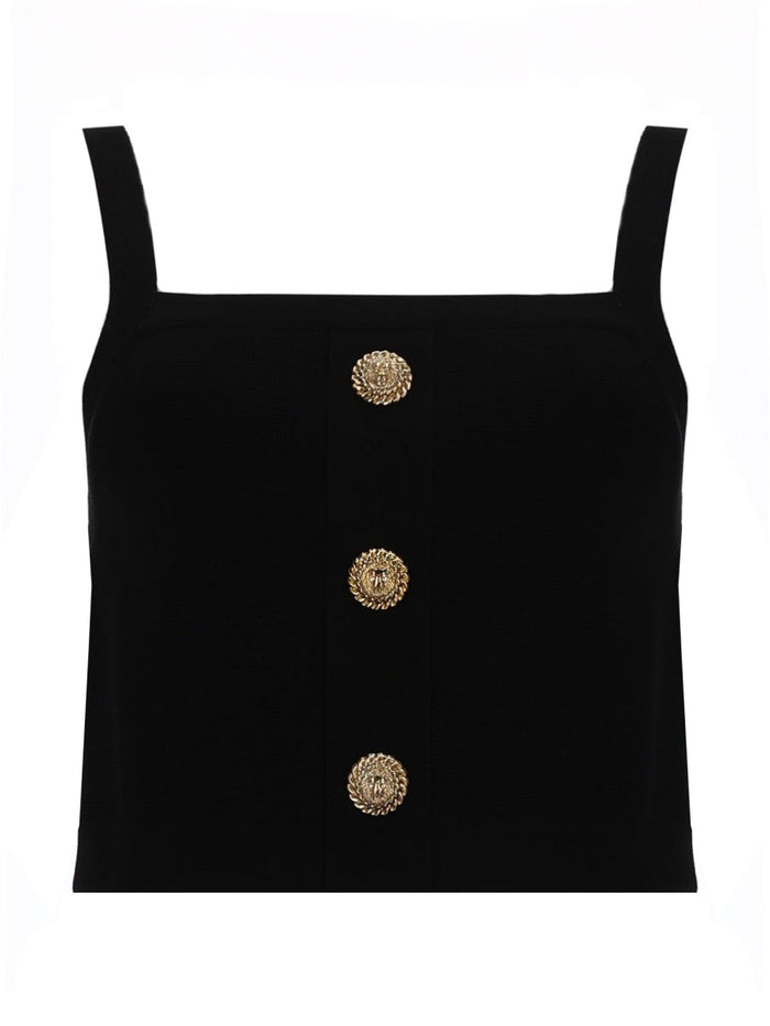 Balmain Top With Jewel Buttons