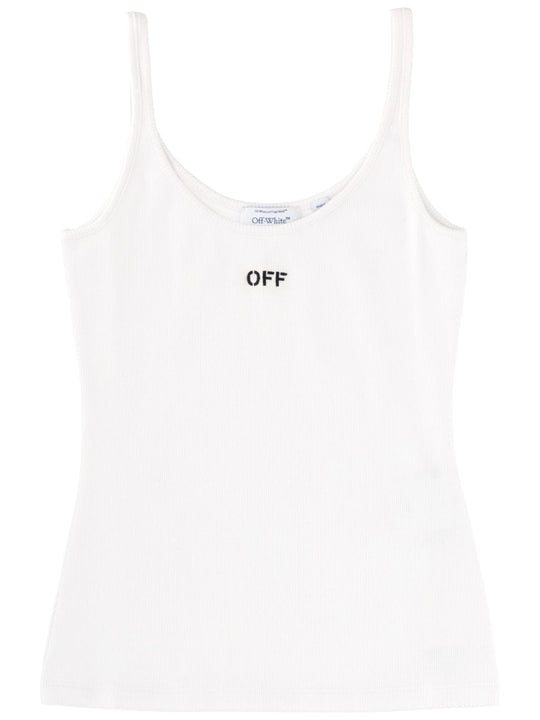 Off-White Tank Top With Logo