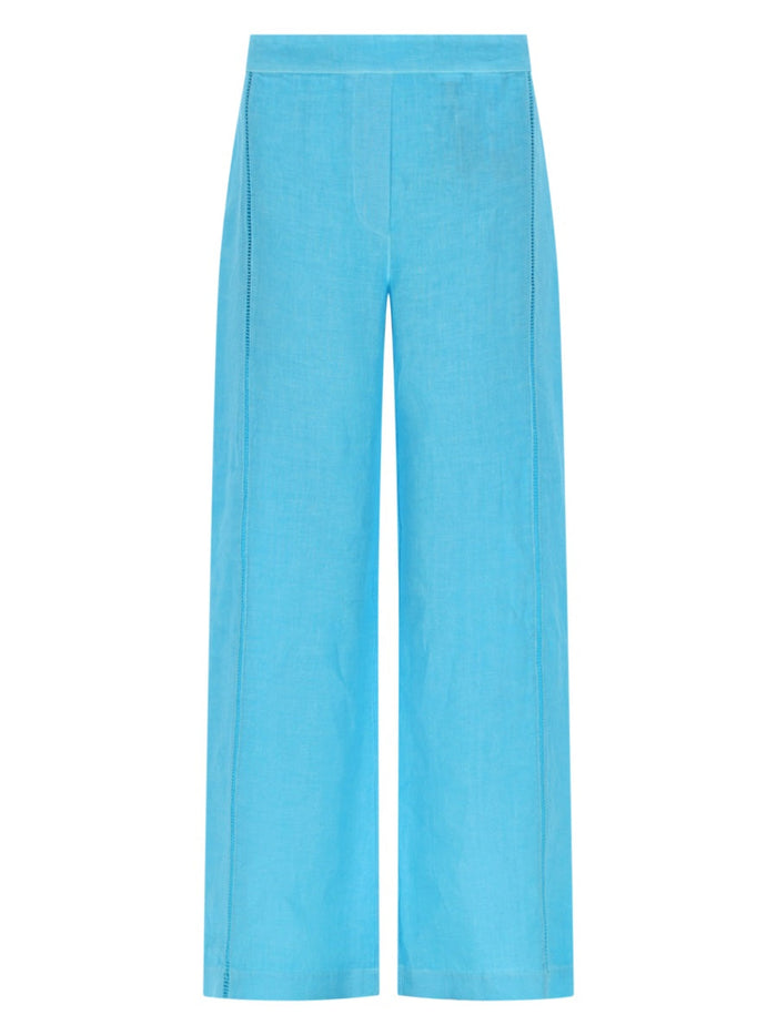 120% Lino Pantalone Ampio In Lino
