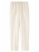 120% Lino Pantalone In Lino Con Coulisse