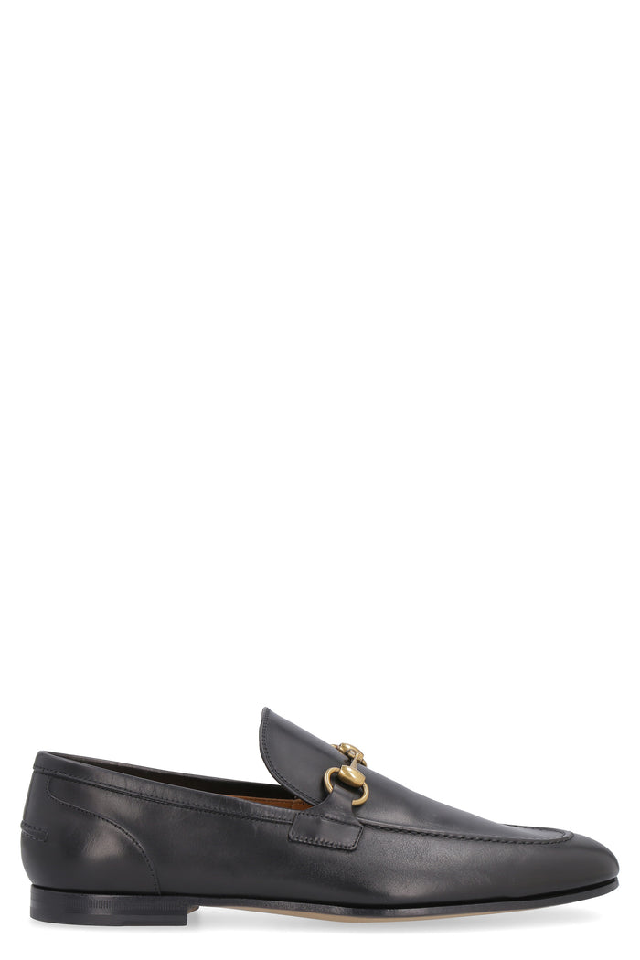 Gucci Jordaan Leather Loafers With Horsebit