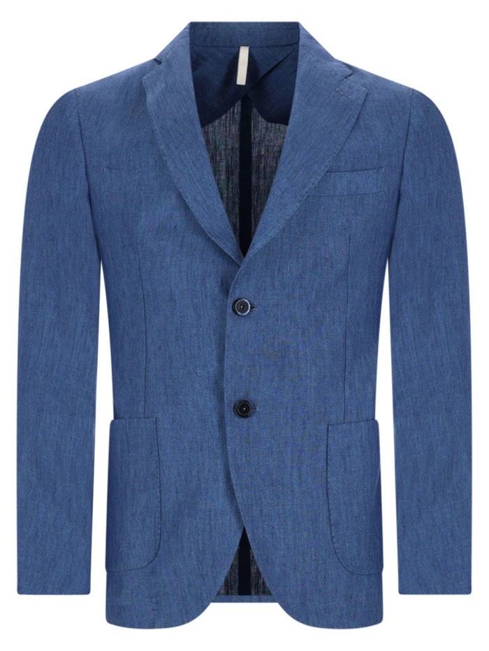 120% Lino Giacca Monopetto In Lino