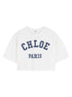 Chloé T-Shirt Crop Con Logo