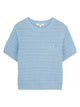 Chloé T-Shirt In Maglia Con Ricamo Logo