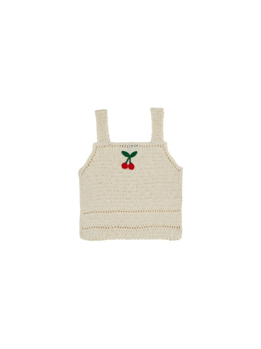 Emile & Ida Top Crochet Con Ciliegie
