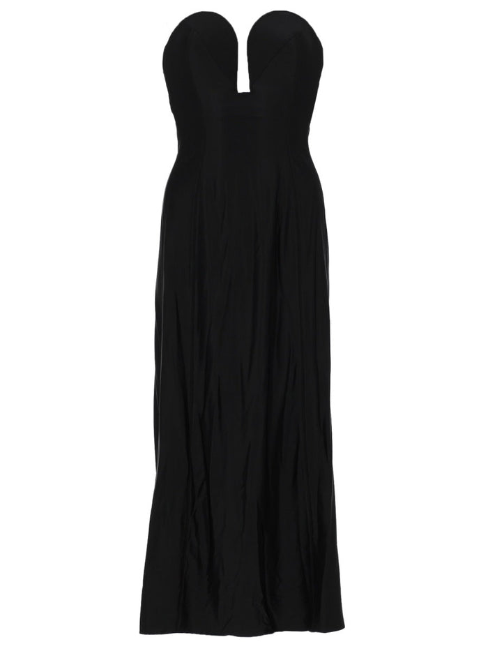 Rabanne Abito Midi Con Bustier Strutturato A Forma Di Cuore