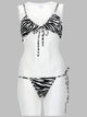 The Attico Bikini "Il Primo Bagno" Con Stampa Animalier