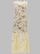 Self-Portrait Abito Midi A Fiori Crochet
