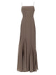 Rotate Birger Christensen Abito Lungo In Chiffon