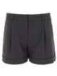 Moschino Shorts With Logo Ribbon