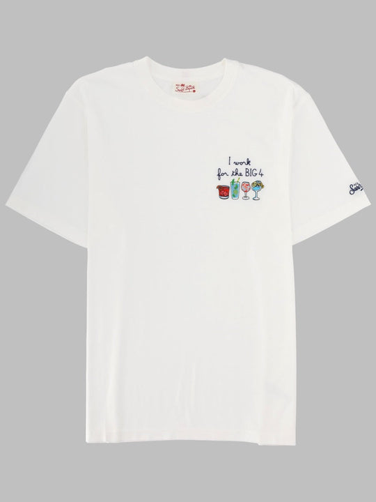 Mc2 Saint Barth T-Shirt Con Ricamo