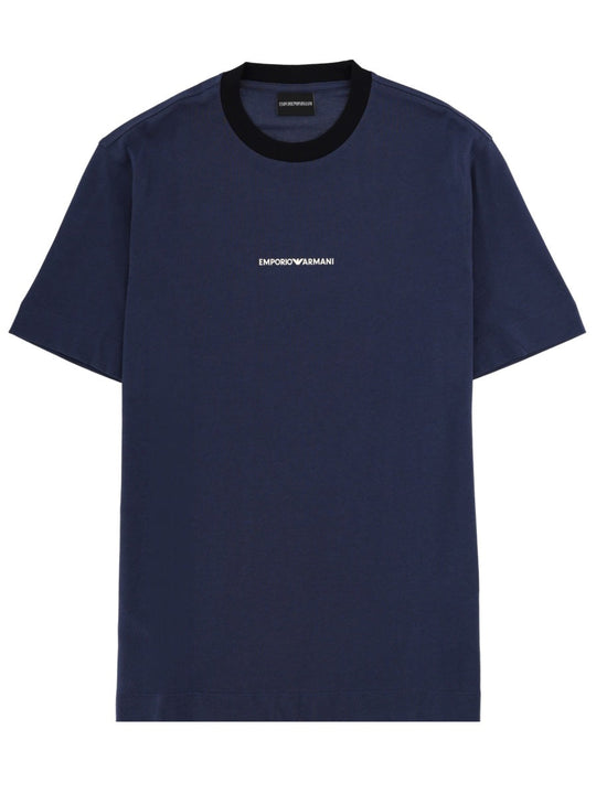 Emporio Armani T-Shirt With Logo And Embroidery