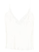 Róhe Cream Silk Camisole Top Lace Detail