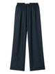 Róhe Navy Silk Trousers, Wide Leg