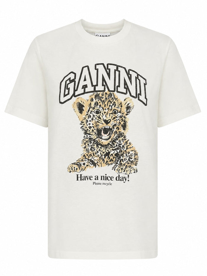 Ganni T-Shirt "Leopard"