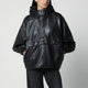 Róhe Oversized Black Leather Anorak