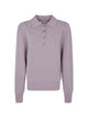 Róhe Pink Melange Wool Tee Shirt