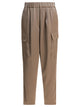 Semper Beige Polyester Trousers