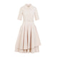 Co Pink Ss Belted Cotton Long Dress