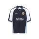 Off-White Blue Soccer V-Neck Polyester T-Shirt