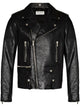Saint Laurent Black Leather Motorcycle Jacket
