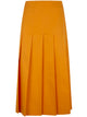 Drhope Pleated Cotton Twill Skirt