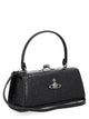 Vivienne Westwood Black Calf Leather Shoulder Bag