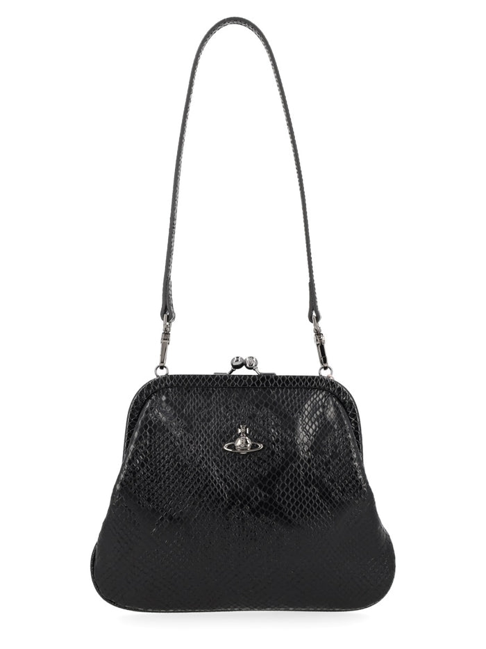 Vivienne Westwood Black Calf Leather Bag