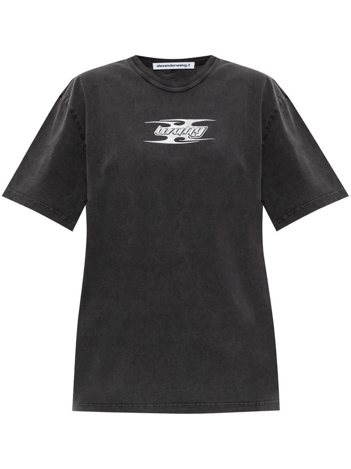 T By Alexander Wang Dark Grey Cotton T-Shirt