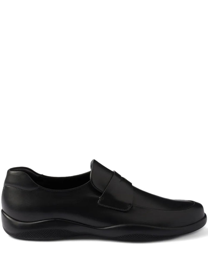 Prada Toblach Leather Loafers