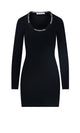 T By Alexander Wang Jacquard Logo Dress