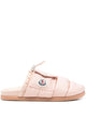 Moncler Pink Polyamide Mon Pocket Padded Mules