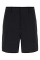Valentino Garavani Midnight Blue Stretch Cotton Bermuda Shorts
