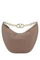 Valentino Garavani Antiqued Pink Leather Medium Hobo Vlogo Moon Shoulder Bag
