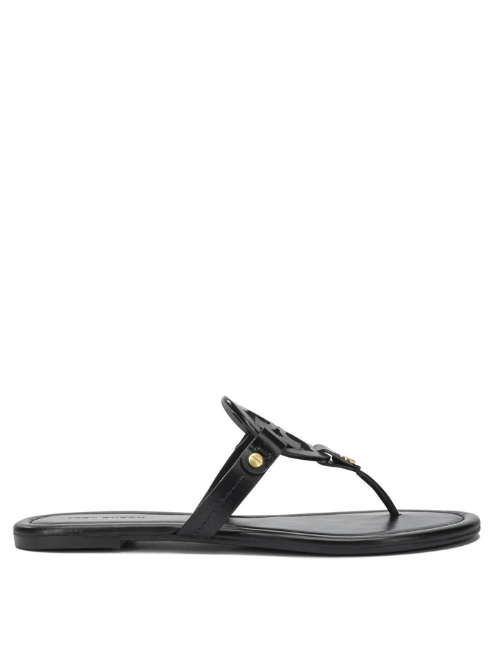 Tory Burch Black Leather Sandals