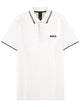 Boss White Cotton Blend Polo