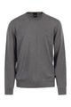 Boss Regular Fit Virgin Wool Jumper With Embroidered Logo