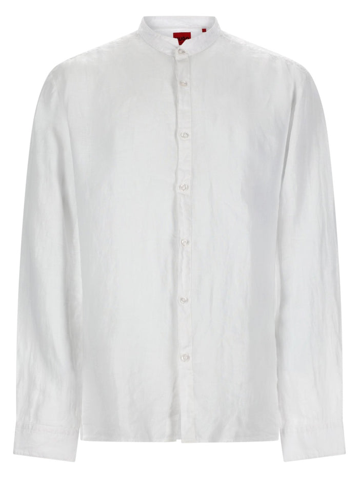 Hugo White Linen Shirt