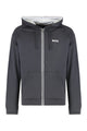 Boss Hooded Sweatshirt In Cotton Terry With Zipper